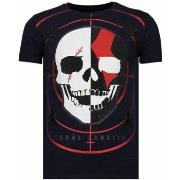 T-shirt Korte Mouw Local Fanatic God Of War Rhinestone