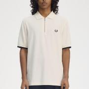 T-shirt Fred Perry CREPE PIQUE ZIP NECK