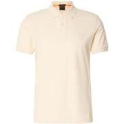 Polo Shirt Korte Mouw BOSS Slim Fit Passenger Polo Shirt Open Yellow
