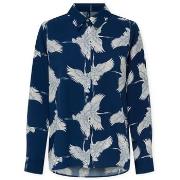 Overhemd Lange Mouw Only Nova Life Vis Shirt - Blue Dephts