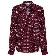 Blouse Only Veda Border Shirt - Zinfandel