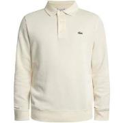 Polo Shirt Lange Mouw Lacoste Geribbelde katoenen polokraag sweatshirt