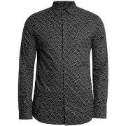 Overhemd Lange Mouw EAX Merk Slim Shirt