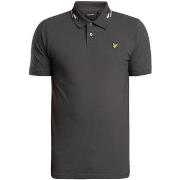 Polo Shirt Korte Mouw Lyle &amp; Scott Poloshirt met gestreept uiteind...