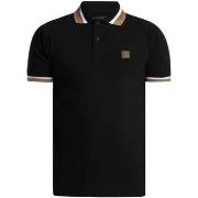 Polo Shirt Korte Mouw Trojan Jacquard Trim Ottoman Rib Poloshirt