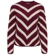 Trui Only Eliza Knit - Zinfandel/Whitecap