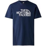 T-shirt Korte Mouw The North Face Woodcut Dome Tee Tnf