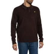 Polo Shirt Lange Mouw Lyle &amp; Scott Rugby relaxed poloshirt van lam...