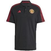 Polo Shirt Korte Mouw adidas Polo Manchester United DNA noir