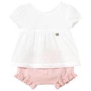 Setjes Mayoral 1257 Conjunto blusa y cubrepañal Rosa