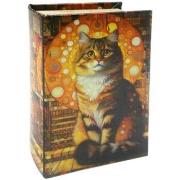 Manden en dozen Signes Grimalt Kattenboekendoos