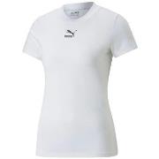 T-shirt Korte Mouw Puma T-shirt Classics Slim blanc