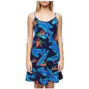 Korte Jurk Superdry Robe courte sans manches bleu marine