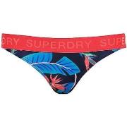 Bikini Superdry Culotte de bikini logo classique bleu marine