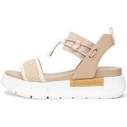 Sandalen NeroGiardini T.At1610 687 Tamigi Lino Elastico Chiar T.Ne