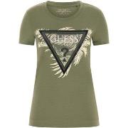 T-shirt Korte Mouw Guess Cn Ss Triangle Palm Print