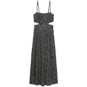Lange Jurk Superdry Robe longue motif brun géométrique