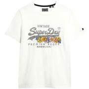 T-shirt Korte Mouw Superdry T-shirt Vintage Logo Premium Goods Floral
