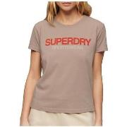 T-shirt Korte Mouw Superdry T-shirt Sportswear Logo ajusté manches cou...
