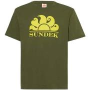 T-shirt Korte Mouw Sundek New Simeon Logo