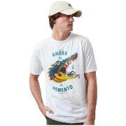 T-shirt Korte Mouw Altonadock T-shirt Slim Fit blanc