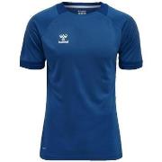 T-shirt Korte Mouw hummel T-shirt Lead bleu pour sport
