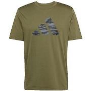 T-shirt Korte Mouw adidas T-shirt motif camouflage vert