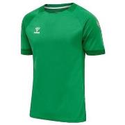 T-shirt Korte Mouw hummel T-shirt Lead vert