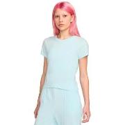 T-shirt Korte Mouw Nike T-shirt Chill Knit bleu glacier