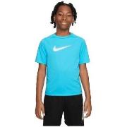 T-shirt Korte Mouw Nike T-shirt Dri-FIT Multi+ bleu clair