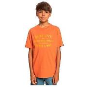 T-shirt Korte Mouw Quiksilver T-shirt Qssurflockup orange