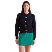 Mantel Compania Fantastica COMPAÑIA FANTÁSTICA Cardigan 10321 - Black