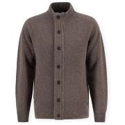 Vest Barbour Essential Elbow-Patch Cardigan - Dark Stone