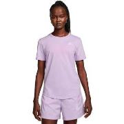 T-shirt Korte Mouw Nike T-shirt Sportswear Club Essentials violet