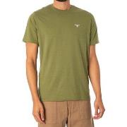 T-shirt Korte Mouw Barbour Op maat gemaakt sport-T-shirt