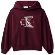 Fleece Jack Calvin Klein Jeans Velvet Monologo Hoodie