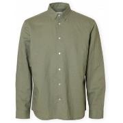 Overhemd Lange Mouw Selected Noos Regclay Shirt - Vetiver