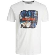 T-shirt Korte Mouw Jack &amp; Jones 12213328 White