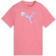 T-shirt Korte Mouw Puma Graphic Floral Cat Tee G