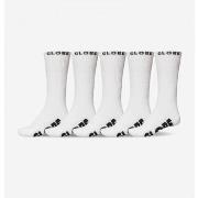Sokken Globe Whiteout hi crew sock 5 pack