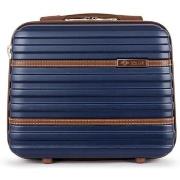 Koffer Solier Kuferek Podrózny Maly Abs Stl957 Granatowy