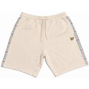 Korte Broek Lyle &amp; Scott Check Panelled Sweat Shorts Cove