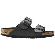 Slippers BIRKENSTOCK Arizona Birko Flor Black Black Foot Bed