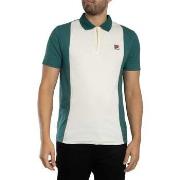 Polo Shirt Korte Mouw Fila Pierro Cut Sew Zip Polo Shirt