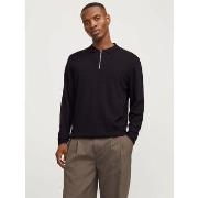 Trui Jack &amp; Jones 12268210 EMIL KNIT POLO-BLACK