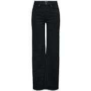 Straight Jeans Only 15338858 JUICY HW WIDE-BLACK DENIM