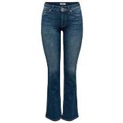 Bootcut Jeans Only 15353700 BLUSH MID FLARED-DARK BLUE DENIM