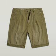 Korte Broek G-Star Raw D24544 C962 PLEATED CHINO-B212 SMKE OLIVE
