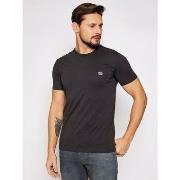 T-shirt Lee 112113584 PATCH LOGO-WASHED BLACK