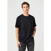 T-shirt Wrangler 112365120 SS SOLID TEE-BLACK